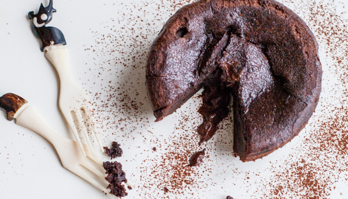 Healthy Chocolate Lava Cake