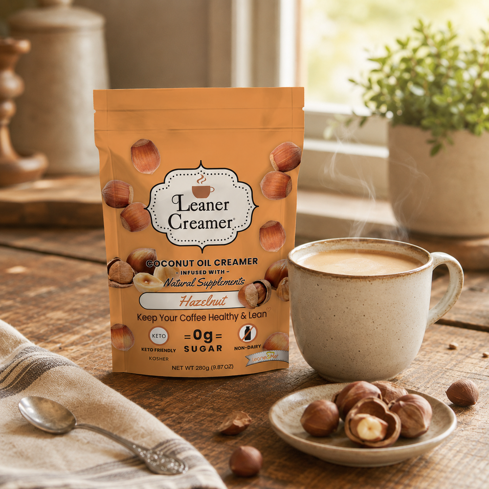Sugar Free Non-Dairy Coffee Creamer | Hazelnut Flavor – Leaner Creamer