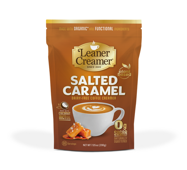 Sweetened on Purpose: Salted Caramel, Plant Based Coffee Creamer
