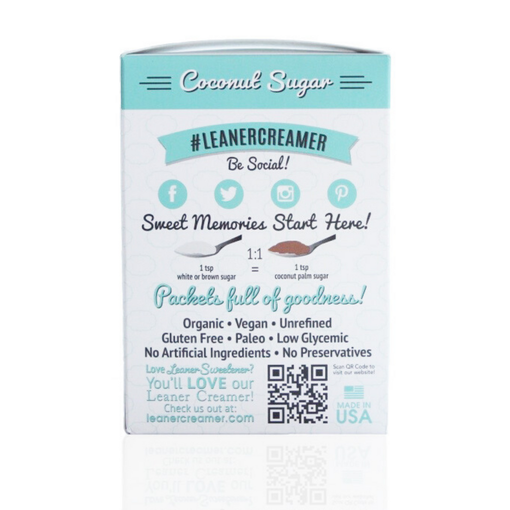 Leaner Sweetener Coconut Sugar Travel Box (20 Packets)